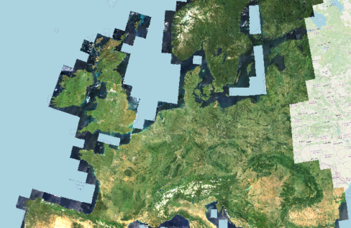 Sentinel-2 composite mosaic 2021